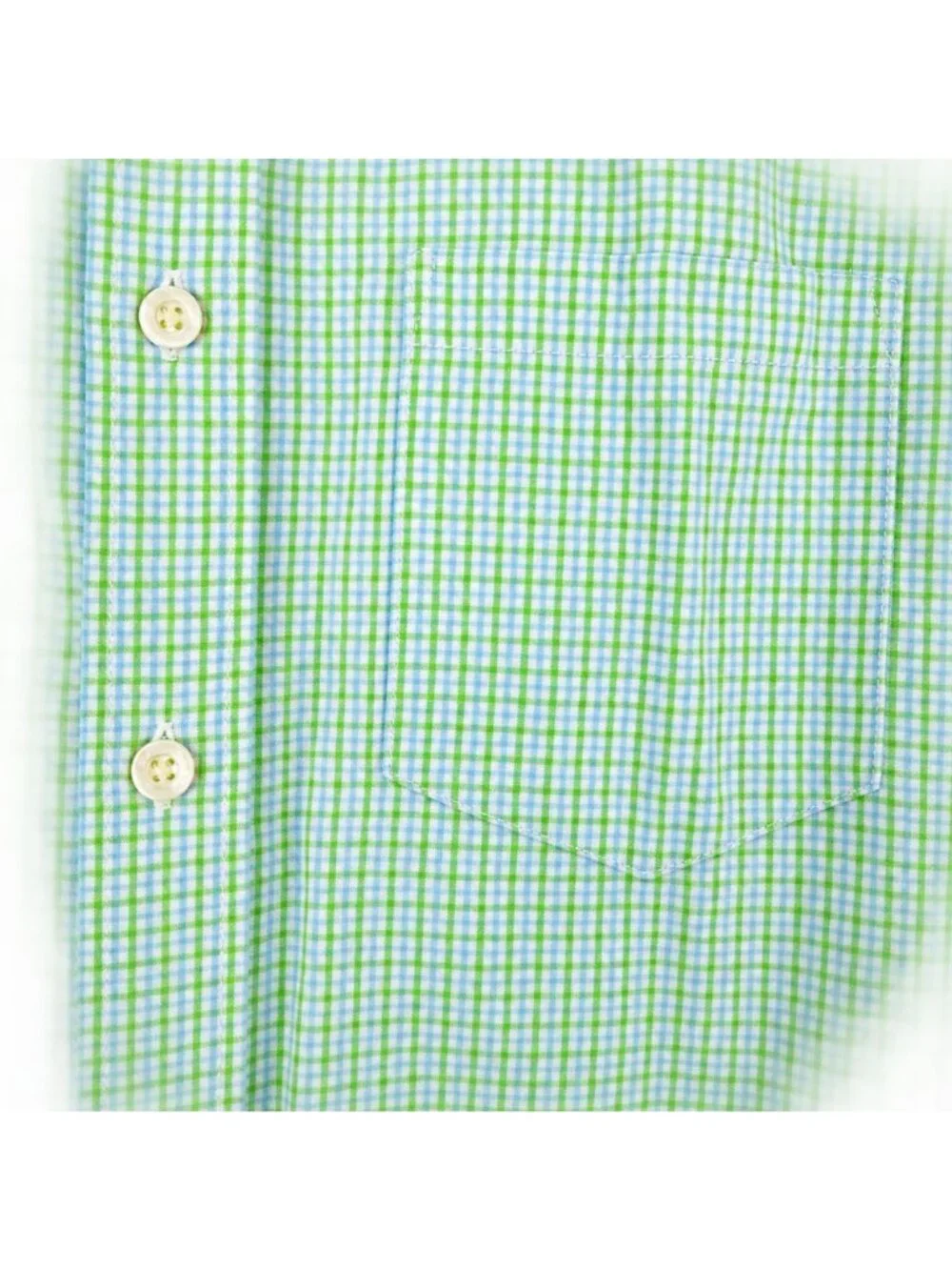 J.Crew Mens S Green Plaid 100% Cotton Slim Fit Button Up Shirt Long Sleeve